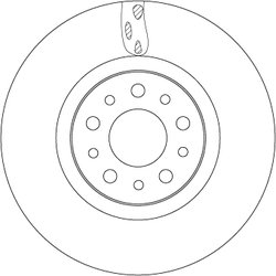 DISC FRANA TRW DF6933 - Compatibil cu FIAT