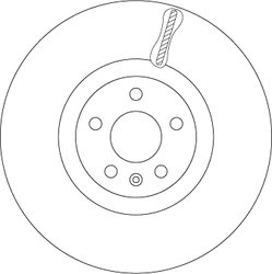 DISC FRANA TRW DF6939S - Compatibil cu VOLVO