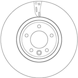 DISC FRANA TRW DF6954S - Compatibil cu LAND ROVER