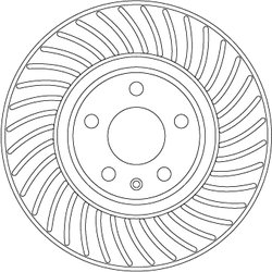 DISC FRANA TRW DF6950S - Compatibil cu AUDI