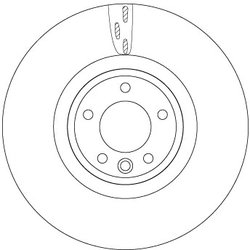 DISC FRANA TRW DF6957S - Compatibil cu LAND ROVER