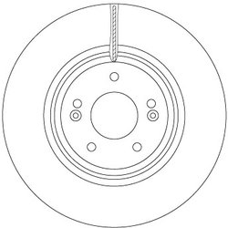 DISC FRANA TRW DF6958S - Compatibil cu KIA