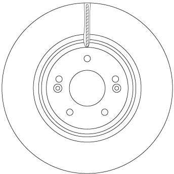 DISC FRANA TRW DF6958S - Compatibil cu KIA