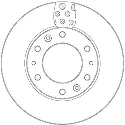 DISC FRANA TRW DF6962S - Compatibil cu HYUNDAI
