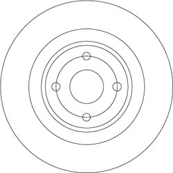 DISC FRANA TRW DF6974 - Compatibil cu MAZDA