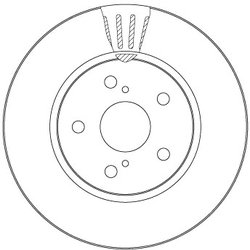 DISC FRANA TRW DF6986S - Compatibil cu TOYOTA