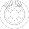 DISC FRANA TRW DF7061S - Compatibil cu MITSUBISHI