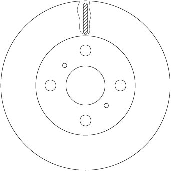 DISC FRANA TRW DF7114 - Compatibil cu TOYOTA