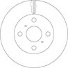 DISC FRANA TRW DF7114 - Compatibil cu TOYOTA