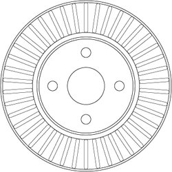 DISC FRANA TRW DF7127 - Compatibil cu TOYOTA
