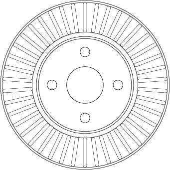 DISC FRANA TRW DF7127 - Compatibil cu TOYOTA