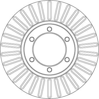DISC FRANA TRW DF7152 - Compatibil cu KIA