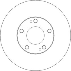 DISC FRANA TRW DF7231 - Compatibil cu MITSUBISHI