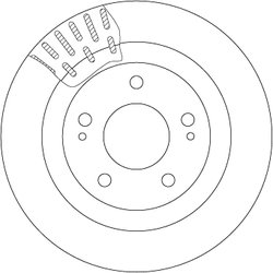DISC FRANA TRW DF7276 - Compatibil cu CHANGFENG, MITSUBISHI
