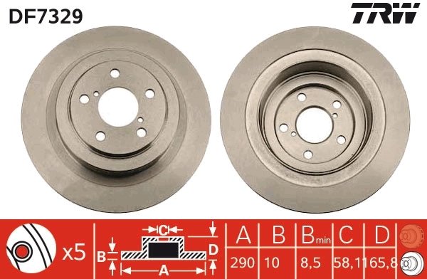 Disc frana TRW DF7329