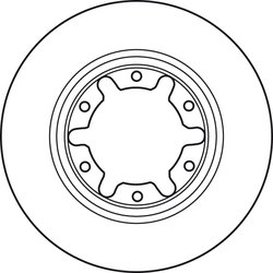 DISC FRANA TRW DF7305S - Compatibil cu NISSAN
