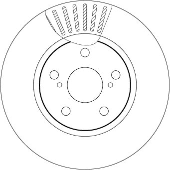 DISC FRANA TRW DF7340 - Compatibil cu LEXUS, TOYOTA, TOYOTA (FAW), TOYOTA (GAC)