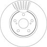 DISC FRANA TRW DF7340 - Compatibil cu LEXUS, TOYOTA, TOYOTA (FAW), TOYOTA (GAC)