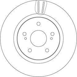 Disc frana TRW DF7371S