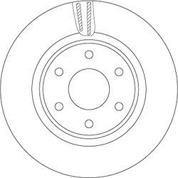 DISC FRANA TRW DF7458S - Compatibil cu NISSAN, RENAULT