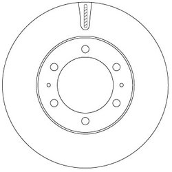 DISC FRANA TRW DF7827S - Compatibil cu TOYOTA