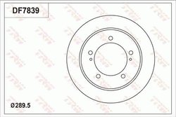 Disc frana TRW DF7839