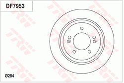 Disc frana TRW DF7953