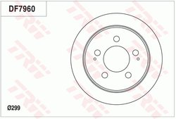 Disc frana TRW DF7960