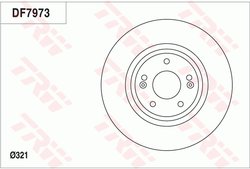 Disc frana TRW DF7973