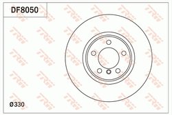 DISC FRANA TRW DF8050 - Compatibil cu BMW