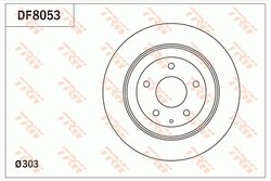 DISC FRANA TRW DF8053 - Compatibil cu HONGQI, MAZDA, MAZDA (CHANGAN)