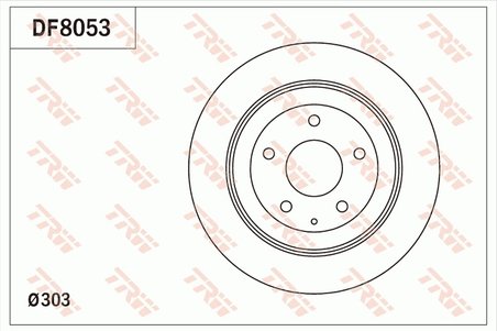 DISC FRANA TRW DF8053 - Compatibil cu HONGQI, MAZDA, MAZDA (CHANGAN)