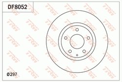Disc frana TRW DF8052