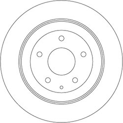 DISC FRANA TRW DF8053 - Compatibil cu HONGQI, MAZDA, MAZDA (CHANGAN)