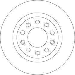 DISC FRANA TRW DF8070 - Compatibil cu ALFA ROMEO, FIAT (GAC)