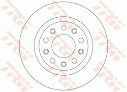 Disc frana TRW DF8070