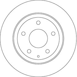 DISC FRANA TRW DF8115 - Compatibil cu MAZDA, MAZDA (FAW)