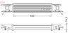 INTERCOOLER DENSO DIT01007 - Compatibil cu ALFA ROMEO, FIAT