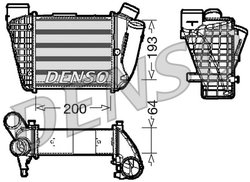INTERCOOLER DENSO DIT02004 - Compatibil cu AUDI