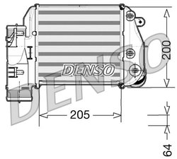 Intercooler Denso DIT02025