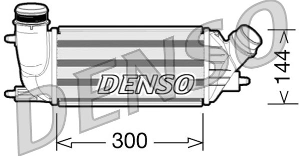 INTERCOOLER DENSO DIT07001 - Compatibil cu CITROEN, FIAT, PEUGEOT