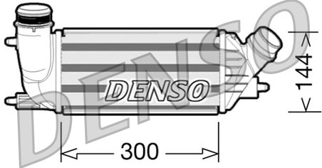 INTERCOOLER DENSO DIT07001 - Compatibil cu CITROEN, FIAT, PEUGEOT