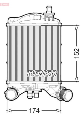 INTERCOOLER DENSO DIT09111 - Compatibil cu ABARTH