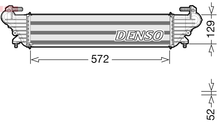 INTERCOOLER DENSO DIT09121 - Compatibil cu FIAT