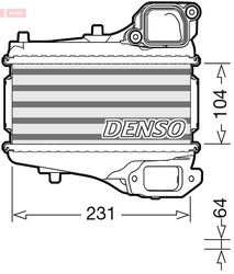 INTERCOOLER DENSO DIT40001 - Compatibil cu HONDA