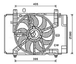 Ventilator radiator racire Ava Quality Cooling DN7532