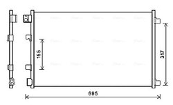 RADIATOR CLIMATIZARE AVA QUALITY COOLING DNA5406 - Compatibil cu NISSAN