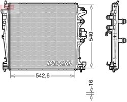 Radiator racire motor Denso DRM01004