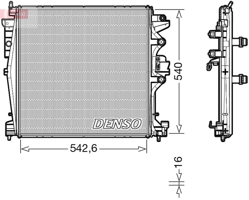 RADIATOR RACIRE MOTOR DENSO DRM01004 - Compatibil cu ALFA ROMEO