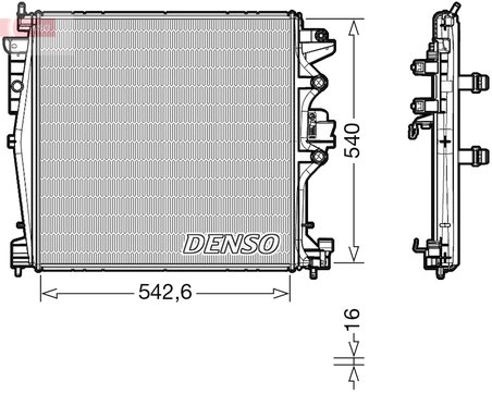 RADIATOR RACIRE MOTOR DENSO DRM01004 - Compatibil cu ALFA ROMEO
